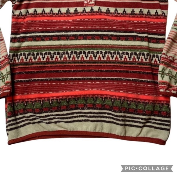 Columbia Outdoor Tribal Southwestern Print Cozy Fleece 1/4 Snap Pullover - Sz M - Picture 9 of 15